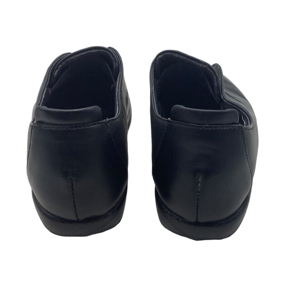 Naot Leather Karo Koru Shoes Loafers Women 4 EU 35 Girl 2 Jet Black Madras APMA - Picture 3 of 8